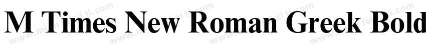 M Times New Roman Greek Bold字体转换